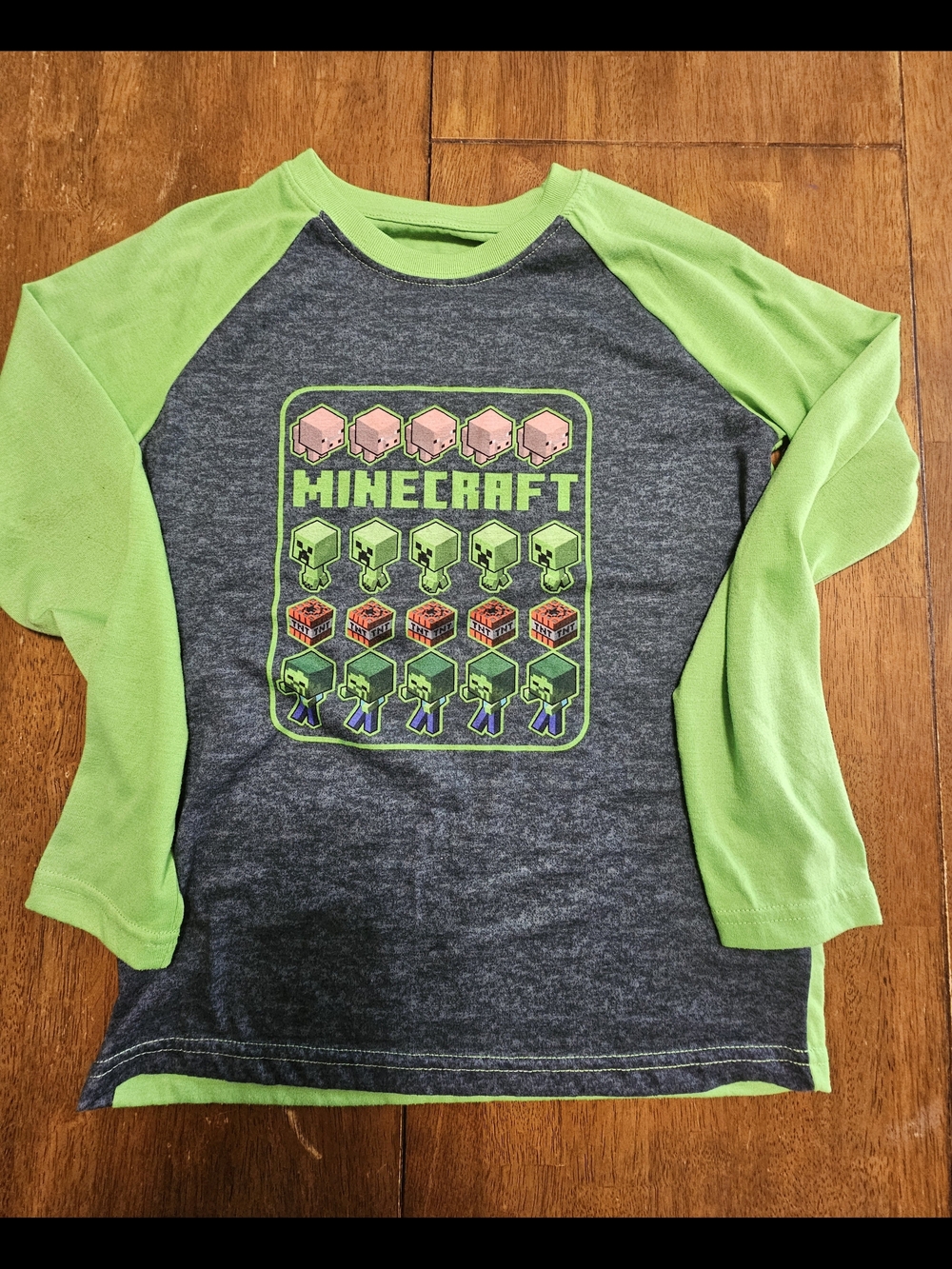Minecraft Kids Long Sleeve Shirt